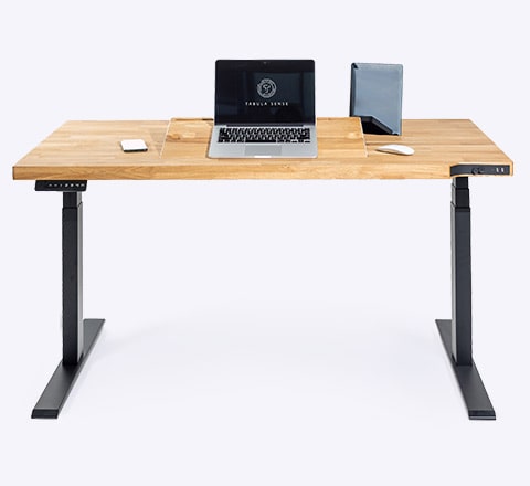 Умный стол tabula sense smart desk черный белый